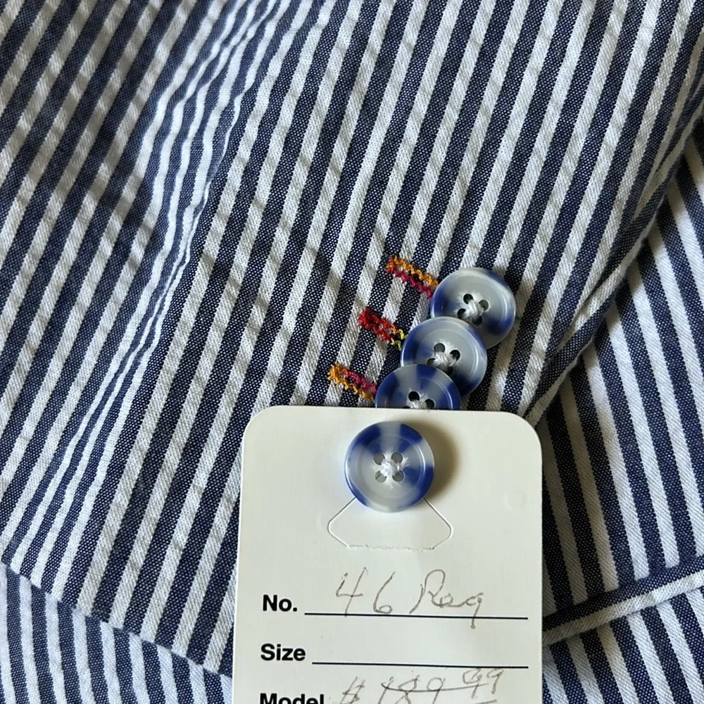 NWT Afazzy Seersucker 46R Blazer